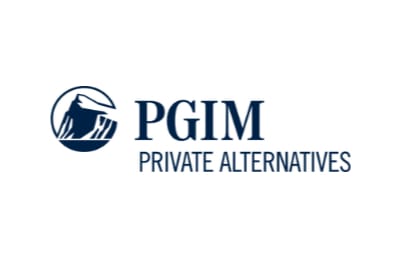 Logo of PGIM Private Alternatives features a stylized mountain within a circle on the left, followed by the company name in bold letters.