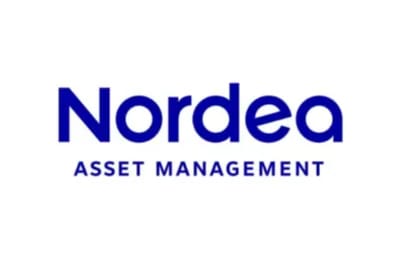 Nordea Asset Management logo with blue text on a white background.